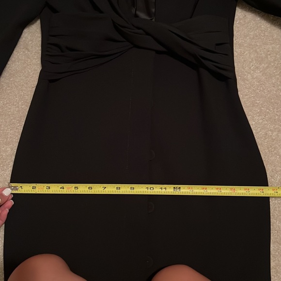 Zara black draped dress - Picture 13 of 15